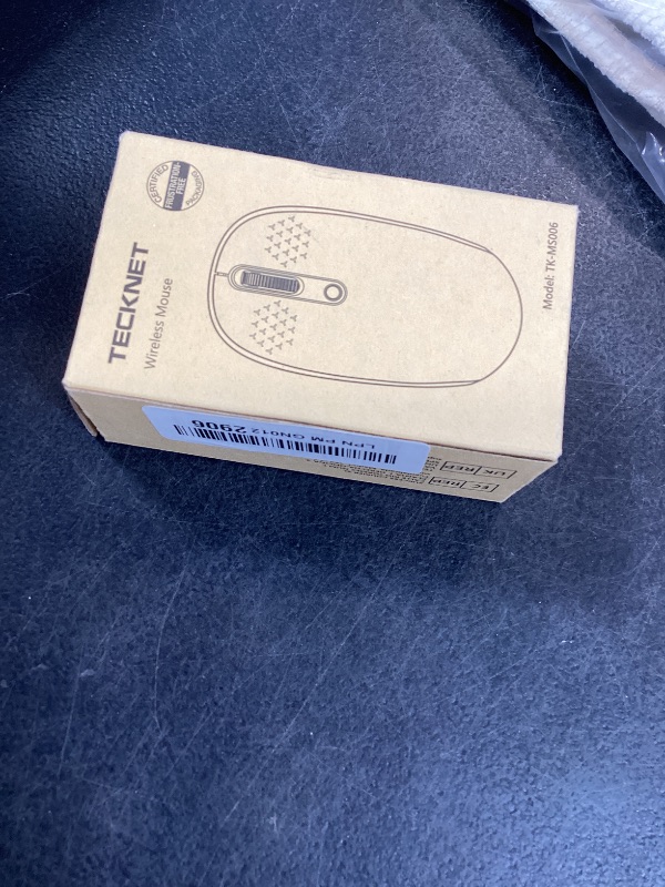 Photo 1 of TECKNET Wireless Mouse, 2.4G Quiet Computer Mouse with USB Receiver, 4 Buttons Portable Cordless Mice for Chromebook, Laptop, PC, Mac, 800/1200/1600 DPI - Blue