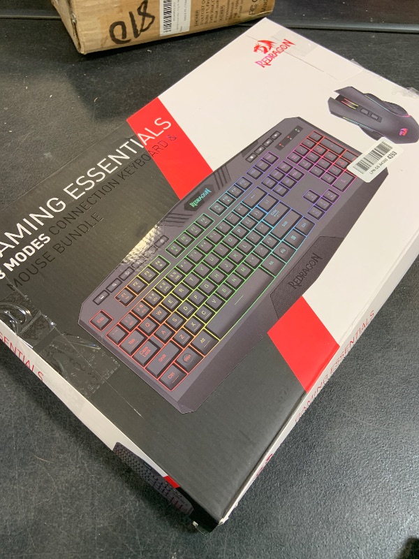 Photo 1 of Redragon S101M-KS Gaming Keyboard and Mouse Wireless with Tri-Mode, RGB Keyboard and 4800 DPI Gaming Mouse, 10 Independent Multimedia Keys for Wins, PC, Computer, Wireless S101 Ideal for Gamer