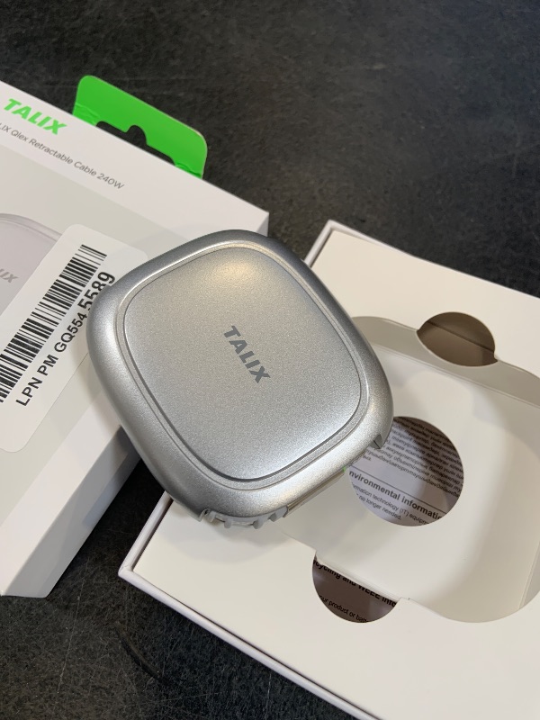 Photo 1 of TALIX 240W Retractable USB C Cable, PD 3.2 Fast Charging USB C to USB C Cable with Mag Snap Storage, E-Marker Chip, Anti-Tangle Retractable Cord for Travel, iPhone 17, MacBook, Samsung S25, 3.94FT