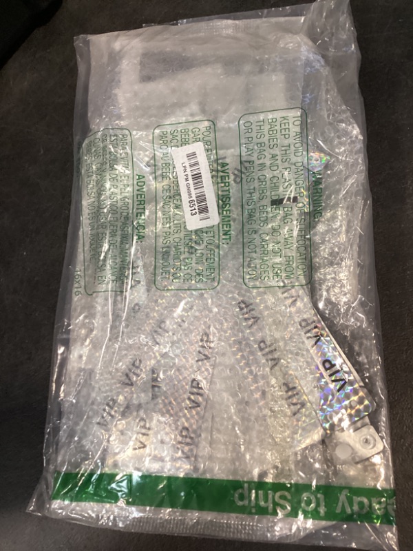Photo 1 of Ouchan Holographic VIP Plastic Wristbands Silver - 100 Pack Vinyl Wristbands for Events Parties