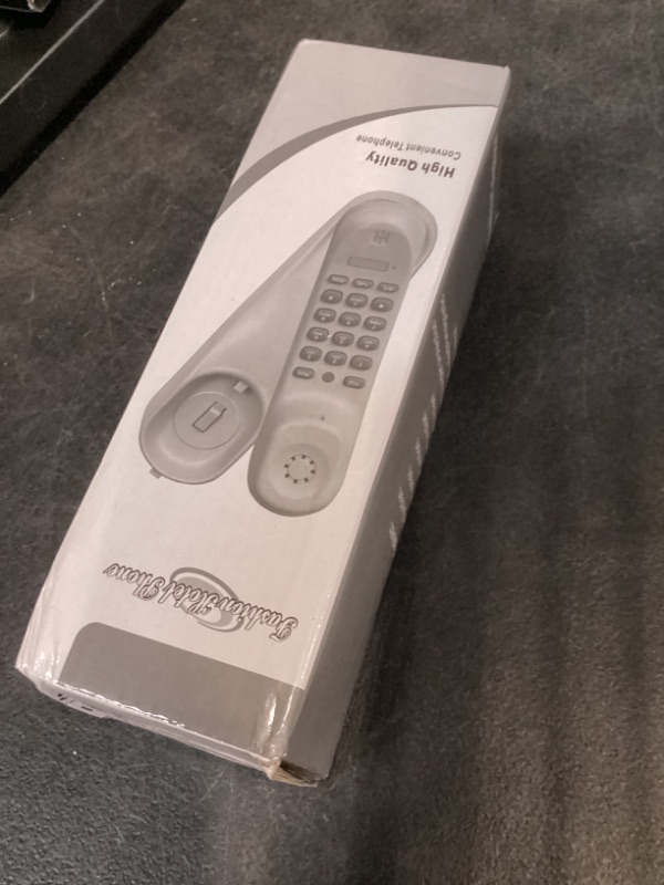 Photo 1 of Landline Phone - Durable Corded Phone for The Office. mini Phone uses HD Sound Chips, Making The Sound Clearer. It is Suitable for Office and Home use, and More. (Black)
