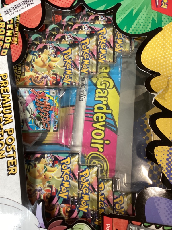 Photo 1 of OPENED PACKS* Pokemon TCG: Mega Evolution - Ascended Heroes - Premium Poster Collection - Mega Gardevoir