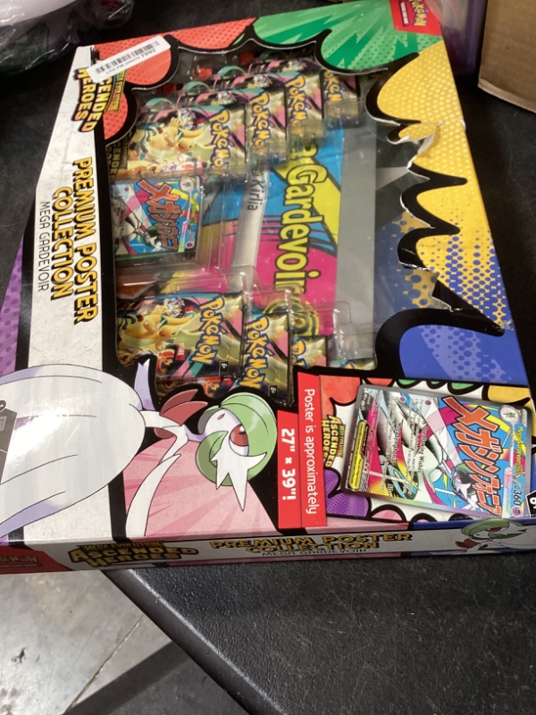 Photo 1 of OPENED PACKS* Pokemon TCG: Mega Evolution - Ascended Heroes - Premium Poster Collection - Mega Gardevoir
