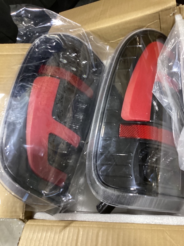 Photo 1 of MAYELLO Clear Lens Black Full LED Tail Lights Compatible with 1997–2003 Ford F-150 & 1999–2007 F-250 F-350 F-450 F-550 Pickup Trucks, Plug & Play Rear Lamps Upgrade