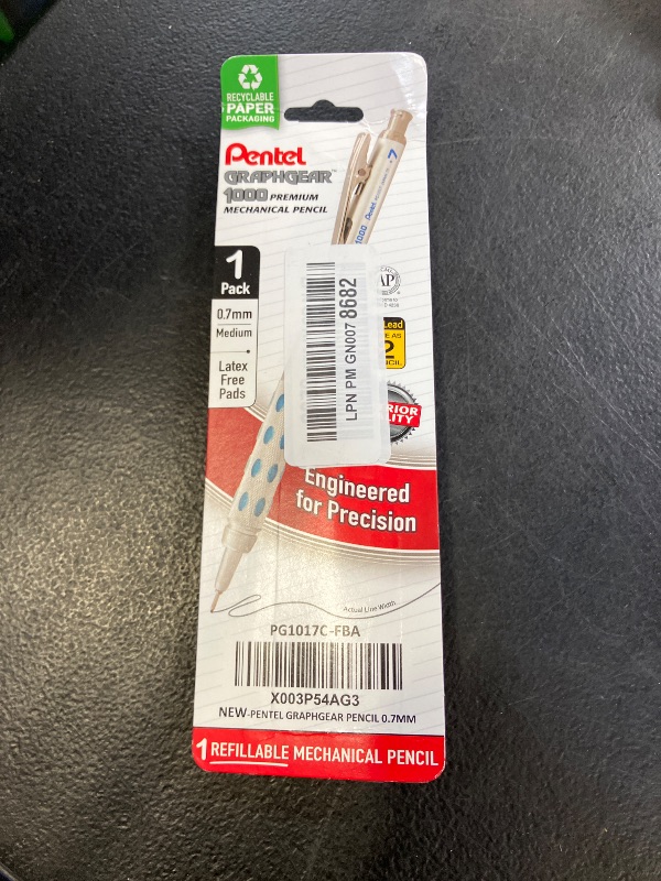 Photo 1 of Pentel Graph Gear 1000 Automatic Drafting Pencil, 0.7mm Lead Size, Blue Barrel, 1 Each (PG1017C)