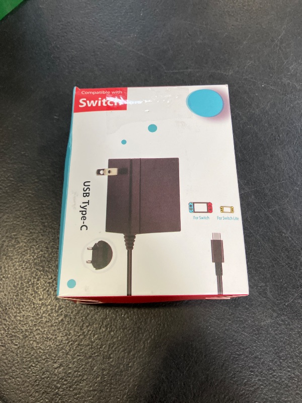 Photo 1 of Charger for Nintendo Switch with 5FT Charging Cable, AC Power Supply Adapter for Nintendo Switch/LITE/OLED Work as Original Charger, Support Switch TV Dock Mode Output 15V2.6A USB C Chargers