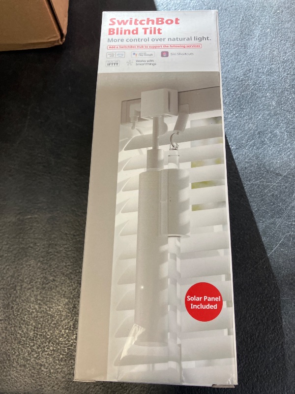 Photo 1 of SwitchBot Smart Electric Motorized Blinds Kit with Hub Mini Matter-2.4G WiFi Remote Control, Solar Powered, Compatible with Alexa, Google Home and Siri, Light Sensing Control, Unlimited Group Control