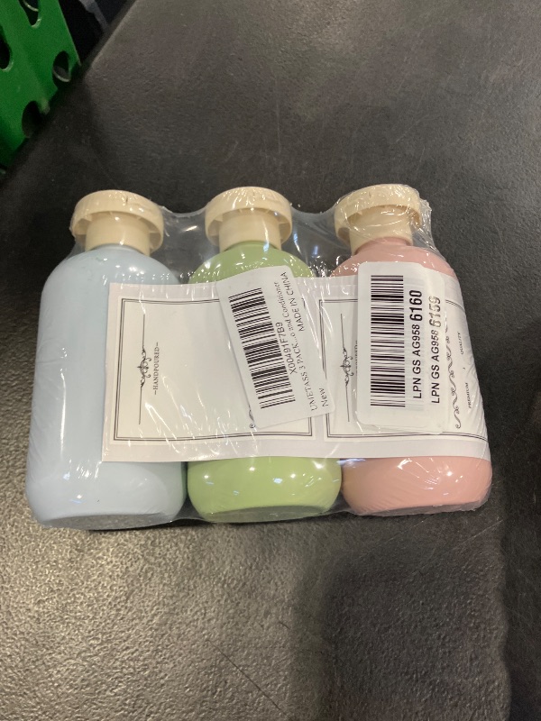 Photo 1 of UMETASS 3 PACK Travel Shampoo Bottle, Empty Plastic Squeeze Bottles 6.8oz with Flip Cap, Lotion Container for Toiletries Travel Size Shampoo and Conditioner