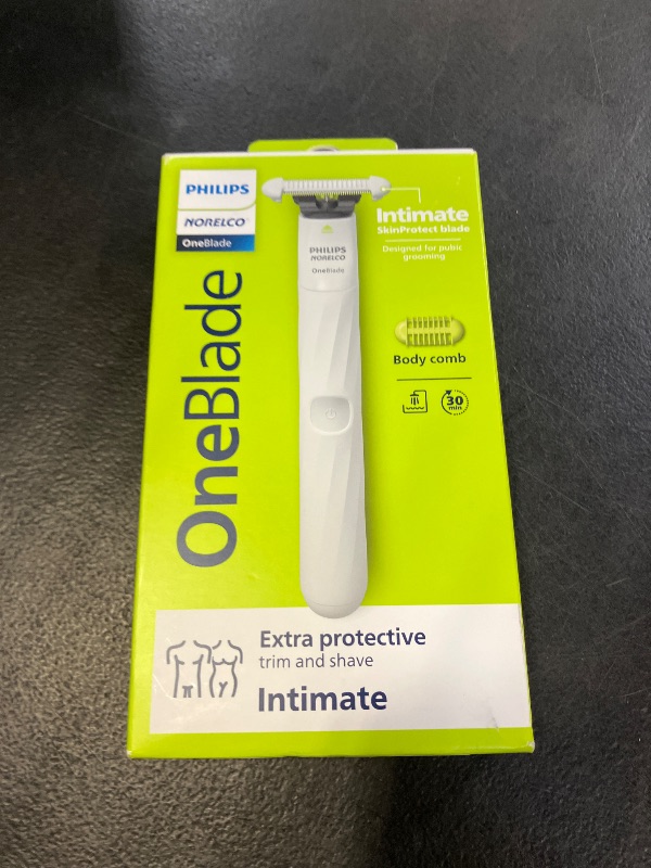 Photo 1 of Philips Norelco OneBlade Intimate, Designed For Pubic Grooming, Trim & Shave With Extra Skin Protection, Model QP1924/70