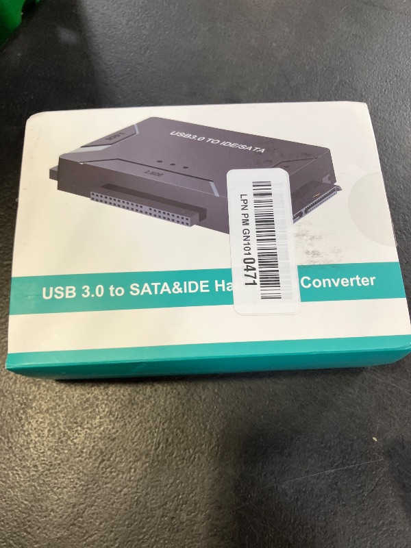 Photo 1 of POSUGEAR USB 3.0 to IDE and SATA Adapter, Hard Drive Adapter Cable Universal for 2.5/3.5 inch HDD/SSD Hard Drive Disk, Hard Drive Reader with 12V/2A Power Adapter