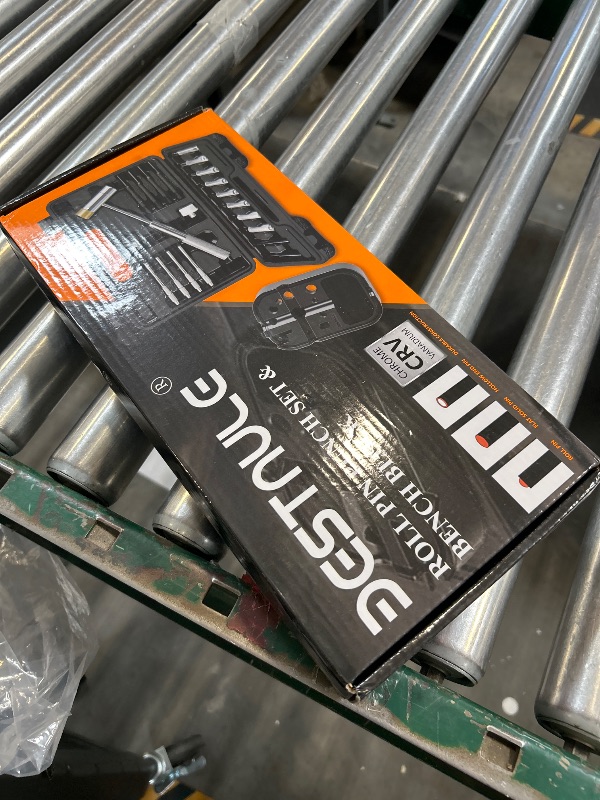 Photo 1 of BESTNULE Punch Set, Pin Punches, Punch Tool, Roll Pin Punch Set, Made of High Quality Metal Material Including Punches and Hammer, Mechanical Repair Tool, with Organizer Storage Box (with Bench Block)