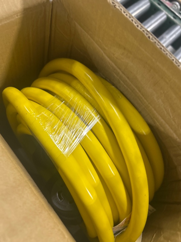 Photo 1 of PlugSaf 50FT 30 Amp Generator Extension Cord 4 Prong, NEMA L14-30P/L14-30R 10 Gauge STW 125/250V Twist Lock Generator Cord Heavy Duty, Yellow ETL Listed