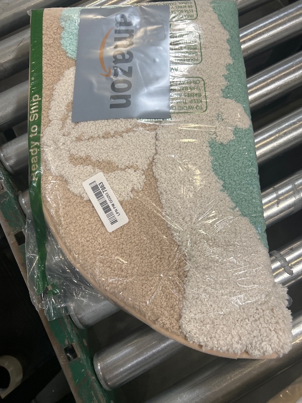 Photo 1 of LUMI Beach Bathroom Rugs, Non Slip Bath Mat Ultra Soft Washable Absorbent Quick Dry, Ocean Sea Theme Bath Rug with Starfish Shell for Shower Floor, Kitchen Decor, Kids Room, 22"x34"