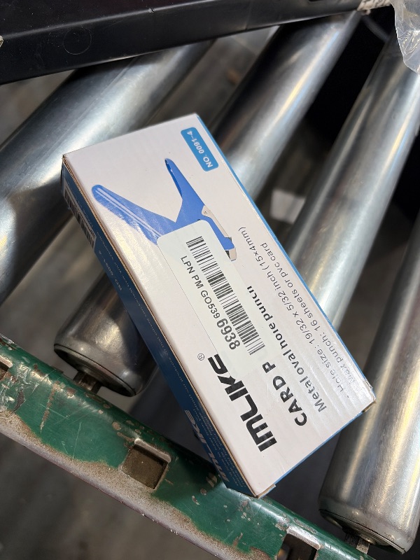 Photo 1 of Imlike Handheld Badge Slot Hole Punch: Slot Puncher for PVC ID Card, Business Card, Name Tag and Luggage Tag, 19/32" x 5/32" Hole, All Metal Construction