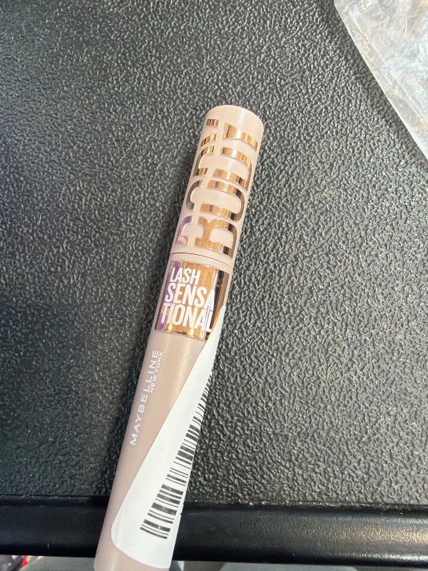 Photo 1 of Maybelline Lash Sensational Body Washable Mascara, Volume and Length Formula for 24HR Lash Lift, Smudge and Clump-Resistant, Blackest Black
