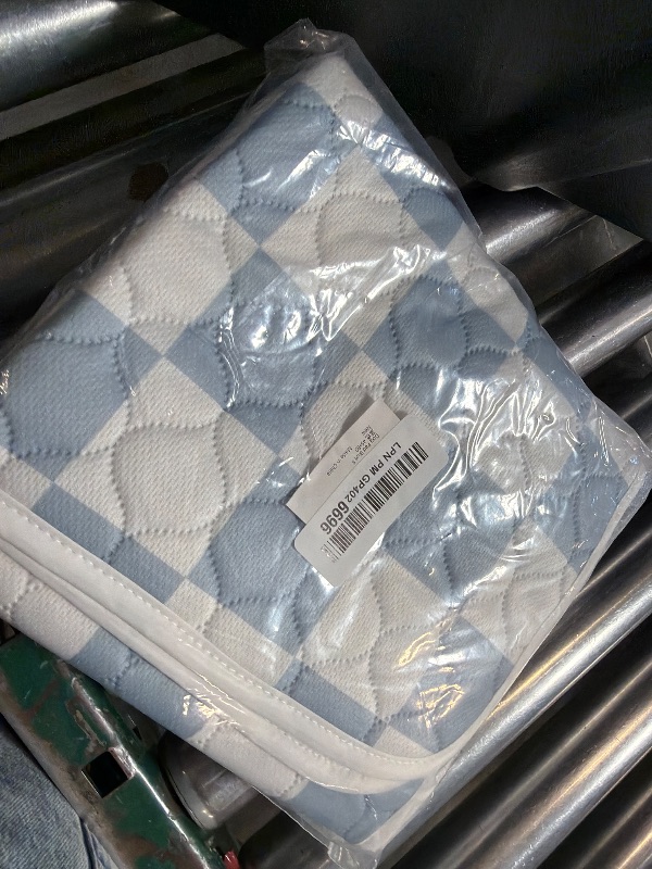 Photo 1 of Ralxion 2 Pack Blue Checkered Washable Pee Pads for Dogs, Checkered Reusable Dog Pee Pads, for Puppy Playpen, Crate, Whelping Box, Potty Training, Cute Aesthetic Absorbency, Leak-Proof Non-Slip