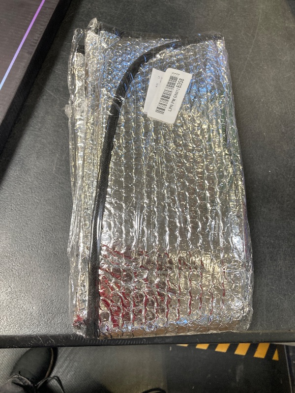 Photo 1 of Dawfall Pack-1 Universal Front Windshield Sun Protector, Shade, Heat Shield (Silver #51.1" x 23.6")