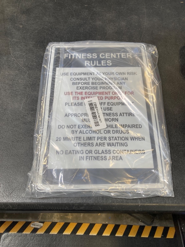 Photo 1 of Lilyanaen New Metal Sign Aluminum Sign Fitness Center Rules Use Equipment for Outdoor & Indoor 12" x 8"