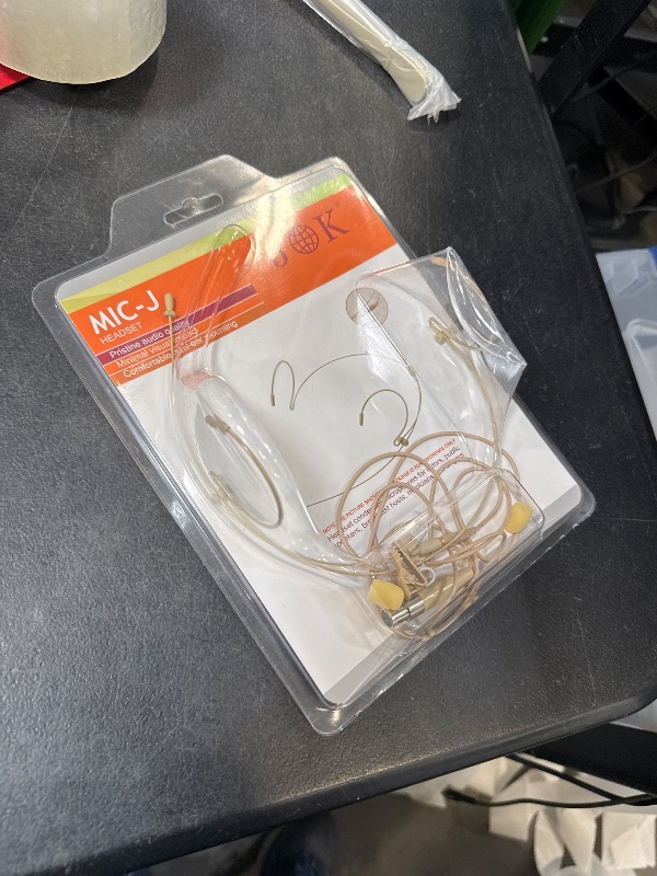 Photo 1 of J K Pro Headset Headworn Microphone MIC-J 071S Compatible with AKG Samson Wireless Transmitter - Mini XLR 3Pin Connector