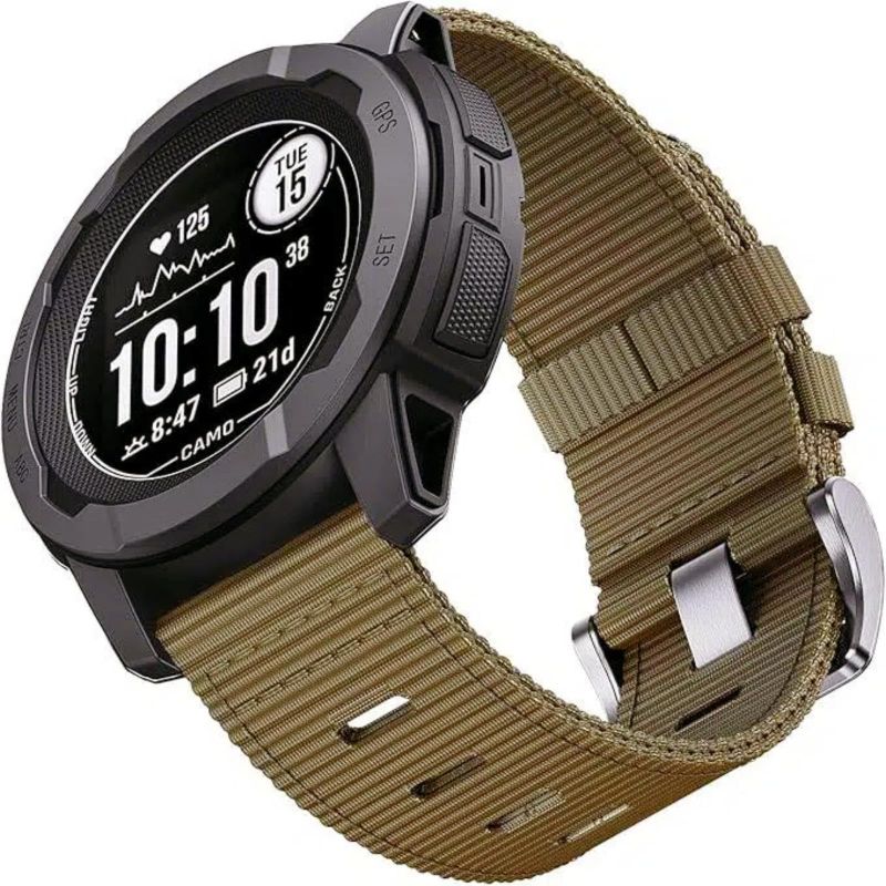 Photo 1 of EKINGEEK for Garmin Instinct Watch Band, Rugged Nylon Replacement Strap for Instinct 2 Instinct 3 45mm, Compatible with Garmin Instinct Solar, Tactical, Tide Esports, Sport Outdoor Work Use Replacement Band