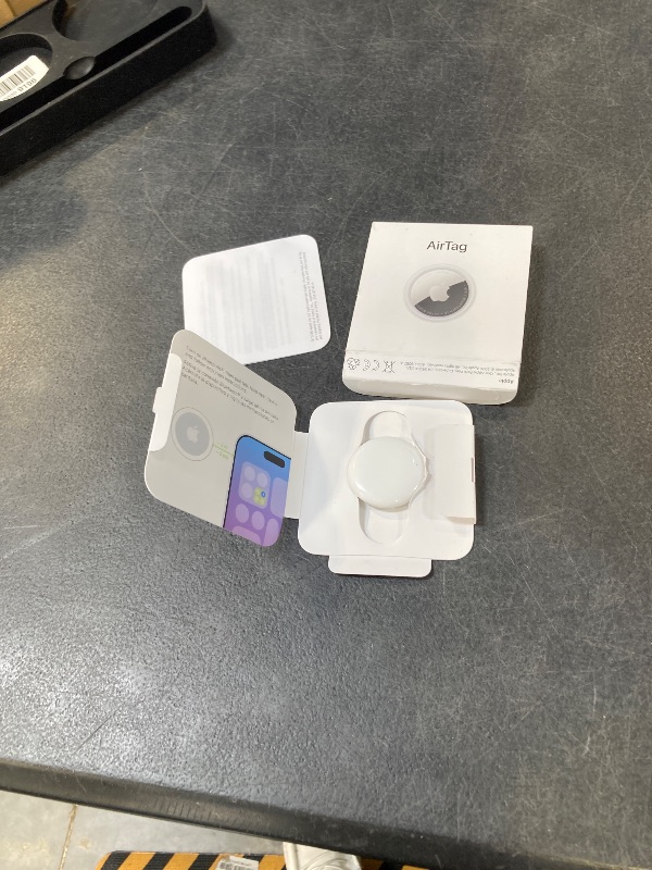 Photo 1 of Apple AirTag (2nd Generation): Tracker for Keychain, Wallet, and More; Locator with Sound; Simple One-Tap Setup with iPhone or iPad; Key Finder with up to 1.5X Precision Finding Range