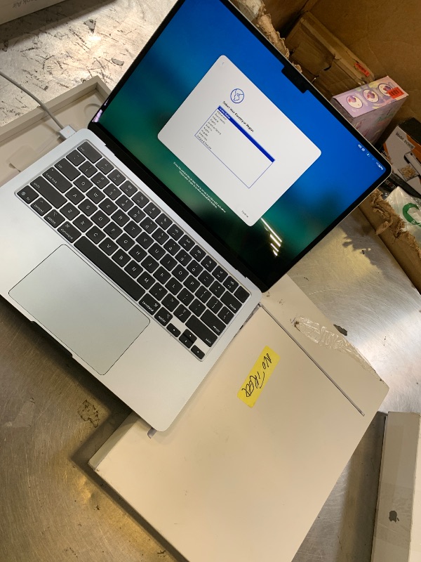 Photo 1 of Apple 2025 MacBook Air 13-inch Laptop with M4 chip: Built for Apple Intelligence, 13.6-inch Liquid Retina Display, 16GB Unified Memory, 256GB SSD Storage, 12MP Center Stage Camera, Touch ID; Sky Blue