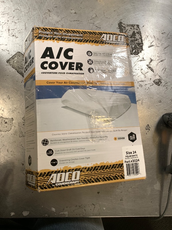 Photo 1 of ADCO 3024 White Size 24 RV Air Conditioner Cover