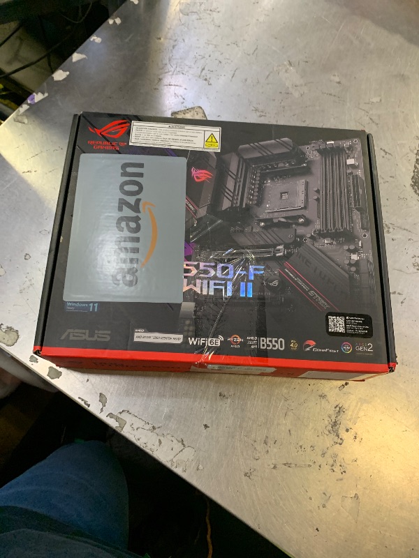 Photo 1 of Asus ROG Strix B550-F Gaming WiFi II AMD AM4 (3rd Gen Ryzen) ATX Gaming Motherboard (PCIe 4.0,WiFi 6E, 2.5Gb LAN, BIOS Flashback, HDMI 2.1, Addressable Gen 2 RGB Header and Aura Sync)