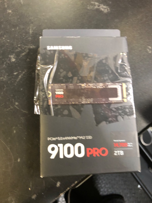 Photo 1 of Samsung SSD 9100 PRO 2TB, PCIe 5.0x4 M.2 2280, Seq. Read Speeds Up to 14,700MB/s, Best for AI Computing, Gaming and Heavy Duty Workstations (MZ VAP2T0B/AM)