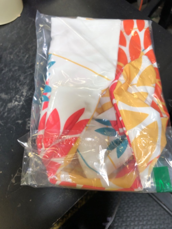 View 2 of DFXSZ Outdoor Pillow Covers 12x20 Inch Set of 2 Orange Yellow Red Flower Decorative Waterproof Fall Summer Outdoor Pillow Covers for Patio Funiture Garden Couch 168G12
