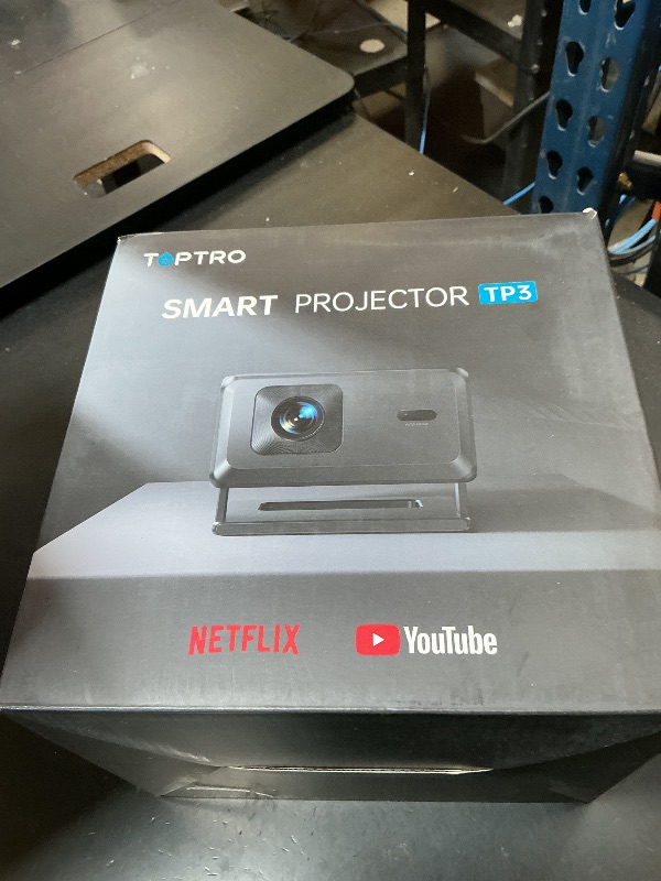 Photo 1 of Smart Projector [Google TV 14.0 & Dolby & 4K Support] with WiFi and Bluetooth HDR10,Portable Mini Movie Short Throw Projector Outdoor with Built-in Apps Auto Focus Keystone for Home Bedroom Ceiling