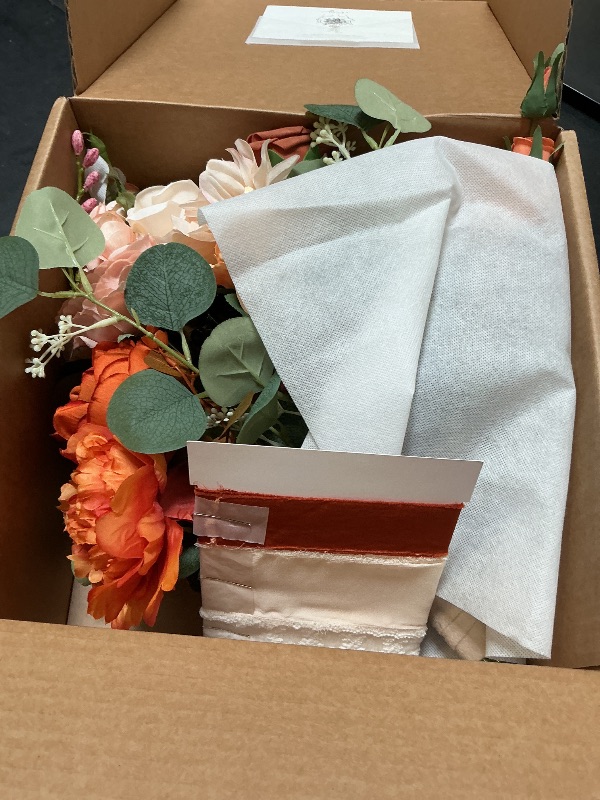Photo 1 of Ling's moment Freeform Bridal Bouquet Terracotta Wedding Bouquets for Bride