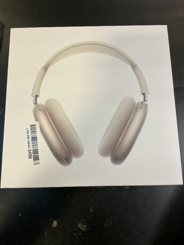Photo 1 of Apple AirPods Max Wireless Over-Ear Headphones, Pro-Level Active Noise Cancellation, Transparency Mode, Personalized Spatial Audio, USB-C Charging, Bluetooth Headphones for iPhone - Starlight