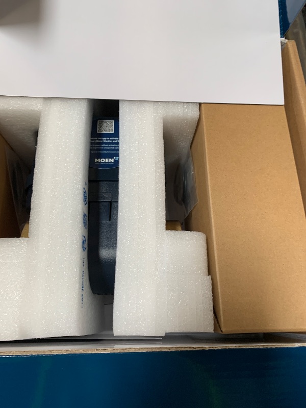 Photo 1 of Moen Flo 1-1/4-inch Smart Water Shut Off Valve, Smart Home Water Monitor Leak Detector, Wifi Connected, App Enabled Flow Meter and Shutoff, 900-002