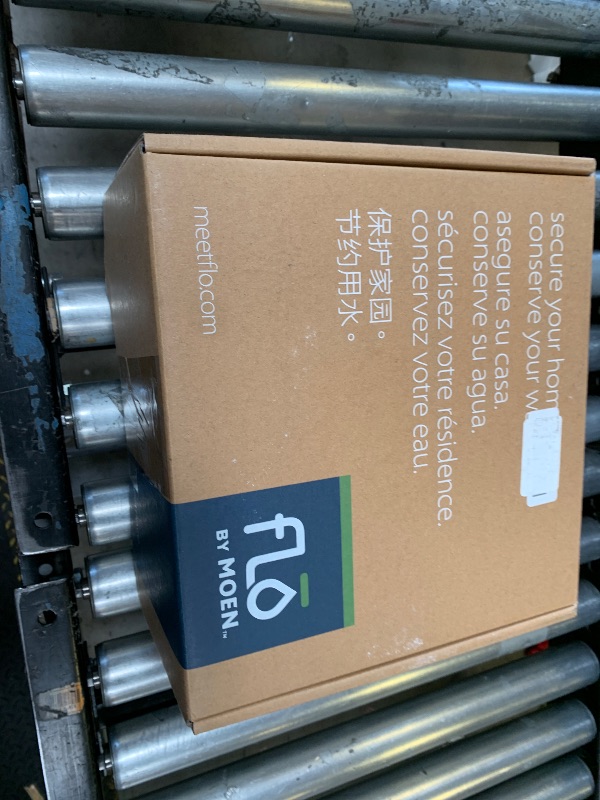 Photo 1 of Moen Flo 1-1/4-inch Smart Water Shut Off Valve, Smart Home Water Monitor Leak Detector, Wifi Connected, App Enabled Flow Meter and Shutoff, 900-002