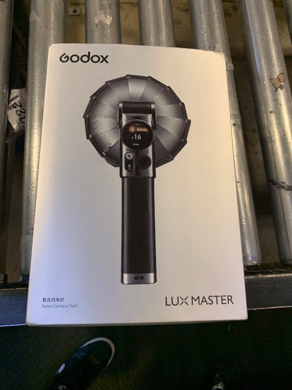Photo 1 of GODOX Lux Master Retro Camera Flash, 2.4G HSS TTL Vintage Flash, Touchscreen Control, S1/S2 Optical Control, Built-in Battery, Type-C Charging, Compatible for Canon Nikon Sony Olympus Fuji Camera