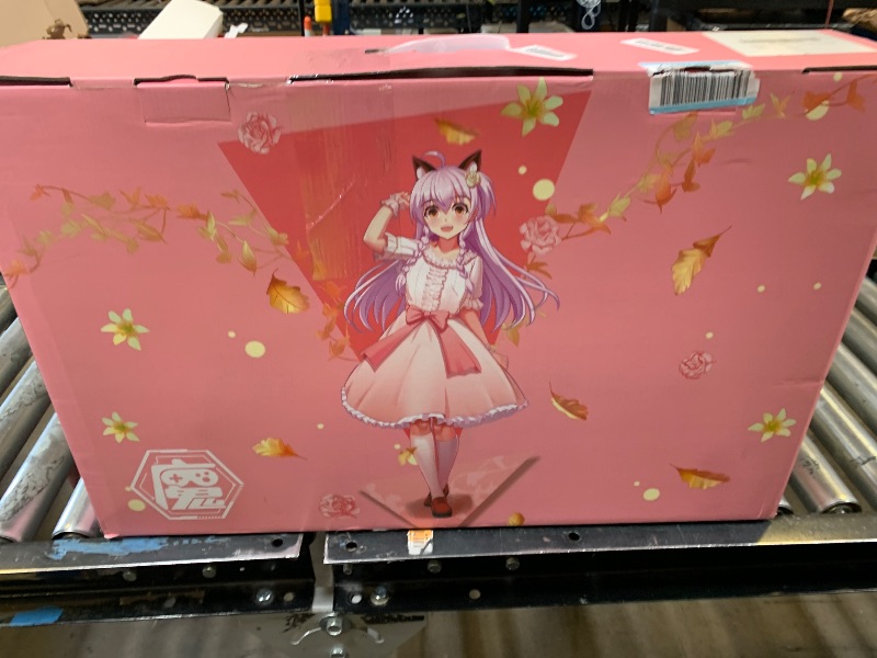 Photo 1 of FYHXele FY27QHP Pink Monitor 27 Inch Curved Gaming 165Hz - Support 144Hz 1800R 1ms QHD 2560 x 1440P VA Screen, Built-in Speakers, AMD Free-Sync, HDMI, DP, USB, AUX, Tilt Adjustable