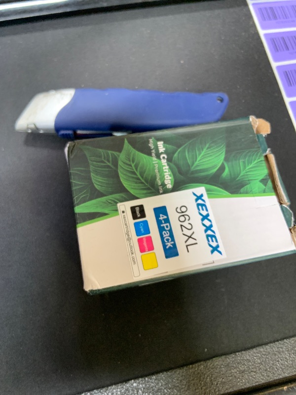 Photo 1 of 962XL Ink Cartridges Replacement for HP 962 XL Combo Pack Work with 9012e 9010e 9012 9020e 9019 9015e 9010 9015 9025e 9020 9018e 9018 9025 Printers with V24.2.1 Chip 4 Packs-Cyan Magenta Yellow Black