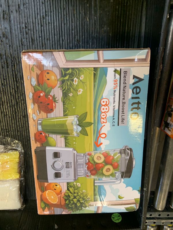 Photo 1 of Aeitto Blenders for Kitchen with 68Oz. Jar, 1800W Max Power Smoothie Blender, 3 Preset Programs & 7 Speeds, Professional Countertop Blender for Smoothies, Ice Crush, Frozen Drinks, Silver