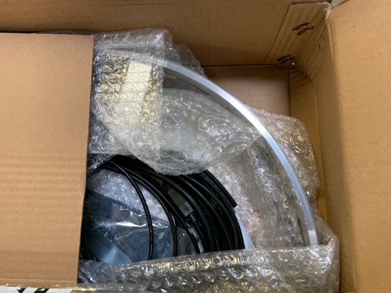 Photo 1 of SDO 15.5" Quad Row Pure White Rim Lights Flashing/Breathe LED Illuminated Wheel Ring Light High Intensity Cold White Tire Light for Car Truck Vehical Switch/Remote Ctrl(15.5'')
