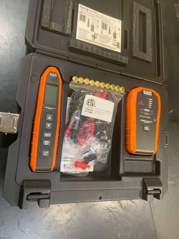 Photo 1 of Klein Tools ET450 Advanced Underground Circuit Breaker Finder and Wire Tracer Kit for Energized and Non-Energized Breakers, Fuses, and Wires