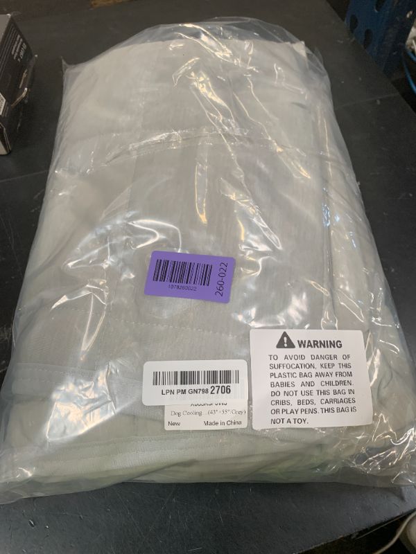 Photo 1 of Dog Cooling Blanket, 0.4 Q-MAX Cooling Blanket For Large Dogs Washable, Cool To Touch Dog Blankets For Bed Cover, Soft Lightweight Cooling Dog Blanket Help Your Pet Sleep Well In Summer (43"×55"/Grey)