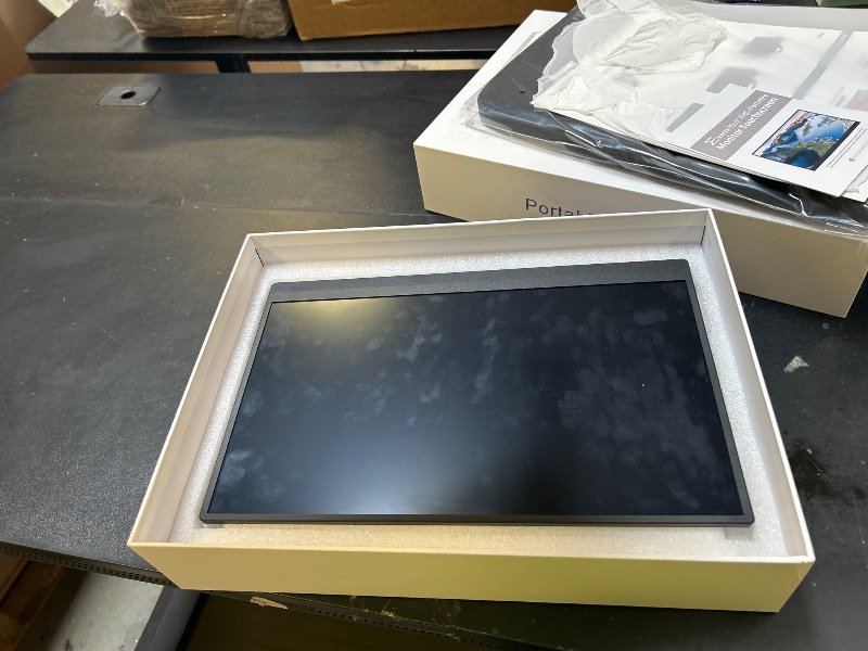 Photo 1 of EVICIV Portable Monitor Touchscreen 15.6”, 125% sRGB 1080P IPS 10-Point Touch Screen Monitor, VESA & Case, MINI HDMI USB C, Ultra-Thin Travel Second Screen for Laptop, Computer, Game Consoles