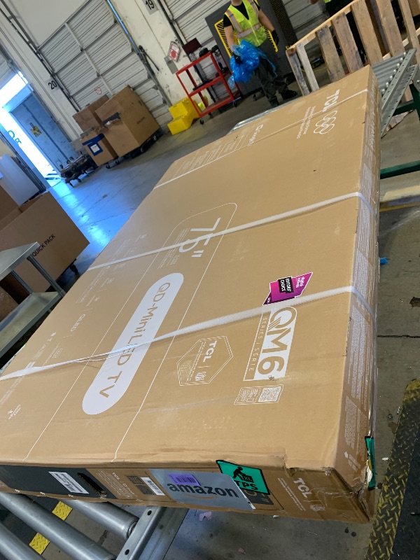 Photo 1 of TCL 75 Inch Class QM6K Series | Mini LED QLED 4K HDR | 75QM6K, Latest Model | 120HZ-144HZ High Brightness Smart Google TV Dolby Atmos Onkyo Audio | Voice Remote Alexa Gaming Streaming Television