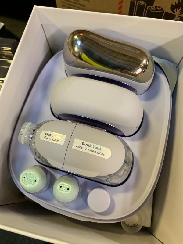 Photo 1 of Shark FacialPro Glow at-Home Hydro-Powered Facial System with DePuffi Hot & Cold Therapy – Professional Spa Skincare Device for Pore Cleansing, Hydration, & Radiant Glow, Lilac, FH320PL