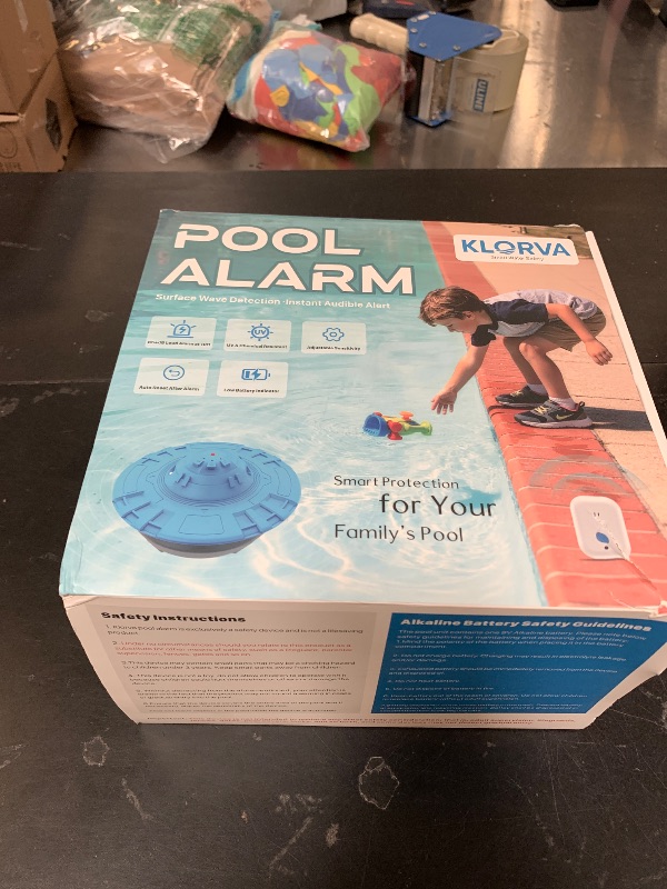 Photo 1 of Pool Alarm for Inground & Above Ground Pools,Adjustable Sensitivity Water Detection Alarms Covers 20x40ft,85dB+ Safety Alert for Kids,Pets & Accidental Entry,Weatherproof UV&Corrosion Resistant BU&GR