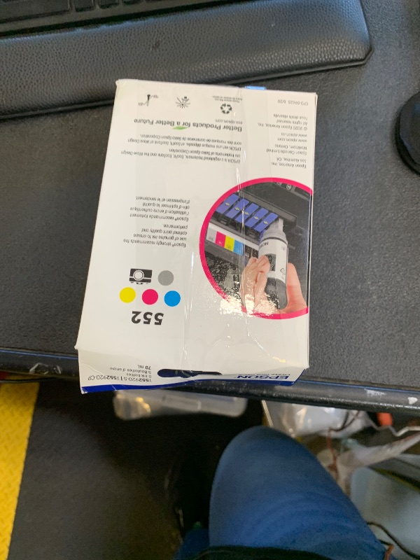 Photo 1 of EPSON 552 EcoTank Ink Ultra-high Capacity Bottle Five Color Combo Pack (T552920-S) Works with ET-8500, 8550
