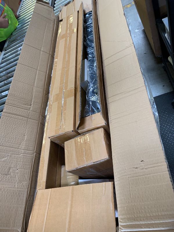 Photo 1 of 36" Complete Set Cable Railing Post Kits, Swageless Cable Rail System Includes 4Pack 35" Level Drilled Posts, 3Pack 4.5FT Cable Handrail w/Connectors, 1/8" 250FT Wire Rope, Black Wire Railing