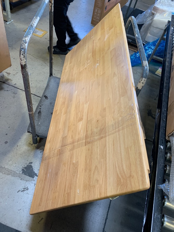 Photo 1 of large wooden table
