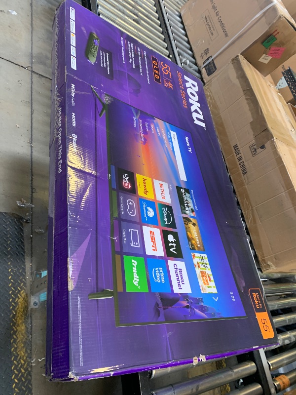 Photo 1 of Roku Smart TV 2026 – 55-Inch Select Series, 4K QLED TV – Roku TV with Voice Remote – Flat Screen QLED Television with Wi-Fi for Streaming Live Local News, Sports, & Movies – Bluetooth Headphone Mode